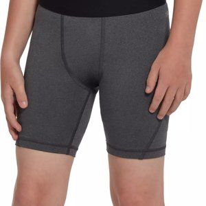 DSG Boys' Compression Shorts Dark Heather Grey SIZE SMALL